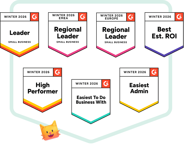 Colección completa de premios de Collaborator de G2 Winter 2026 en la categoría Content Distribution, incluyendo Leader, Regional Leader, Best Est. ROI, High Performer, Easiest To Do Business With y Easiest Admin.